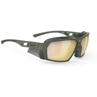 Uhren & Schmuck Sonnenbrillen Rudy Project Agent Q Sonnenbrille SP705713 0000 mit Lanyard Grün