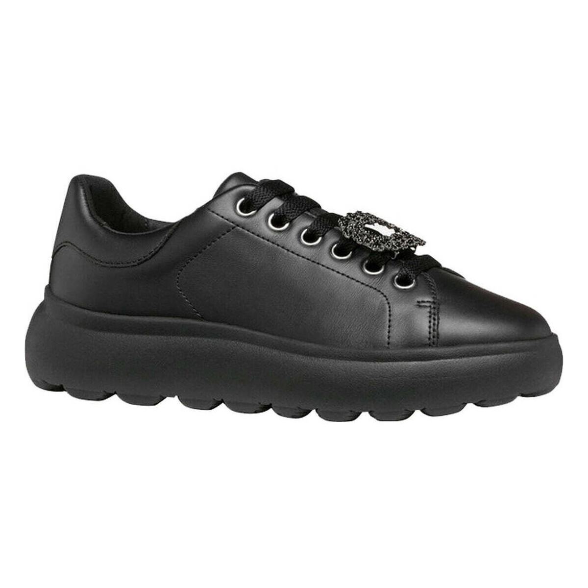 Schuhe Damen Sneaker Low Geox  Schwarz
