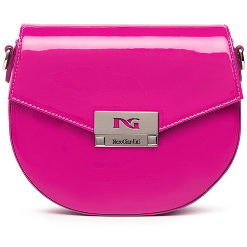 Taschen Damen Schultertaschen NeroGiardini borsa a tracolla in vernice Rosa