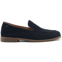 Schuhe Herren Slipper Alberto Guardiani Connect mocassino casual in camoscio Blau