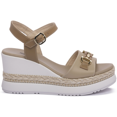 Schuhe Damen Sandalen / Sandaletten NeroGiardini NERO GIARDINI 453 TAMIGI LINO Beige