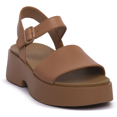 Schuhe Damen Sandalen / Sandaletten Camper 009 ULTRASOFT NERO Beige