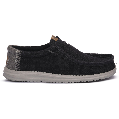 Schuhe Herren Sneaker HEYDUDE 0NS WALLY JUTE Grau