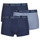Unterwäsche Herren Boxer Hom CHRISTOFER boxer Pack de 3 Marine