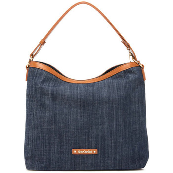 Taschen Damen Shopper / Einkaufstasche NeroGiardini borsa hobo in tessuto Blau