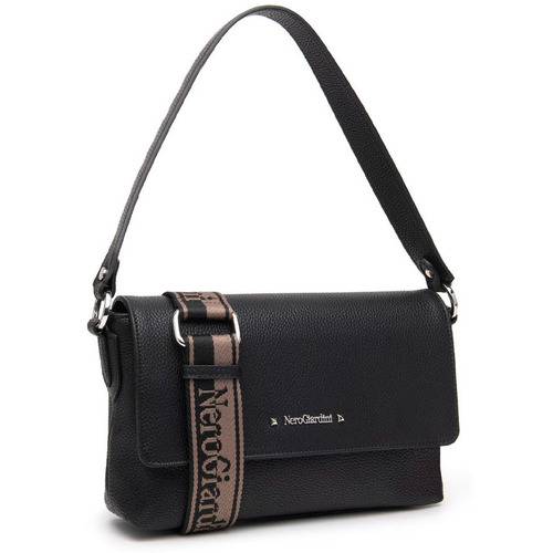 NeroGiardini borsa a spalla con tracolla Schwarz