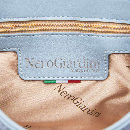 NeroGiardini borsa a tracolla in vernice Blau