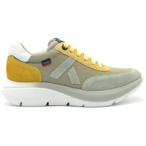 Schuhe Herren Sneaker CallagHan Algoritmo sneaker camoscio e tessuto Grün