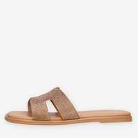 Schuhe Damen Pantoletten Xti 142811-BRONZE Braun