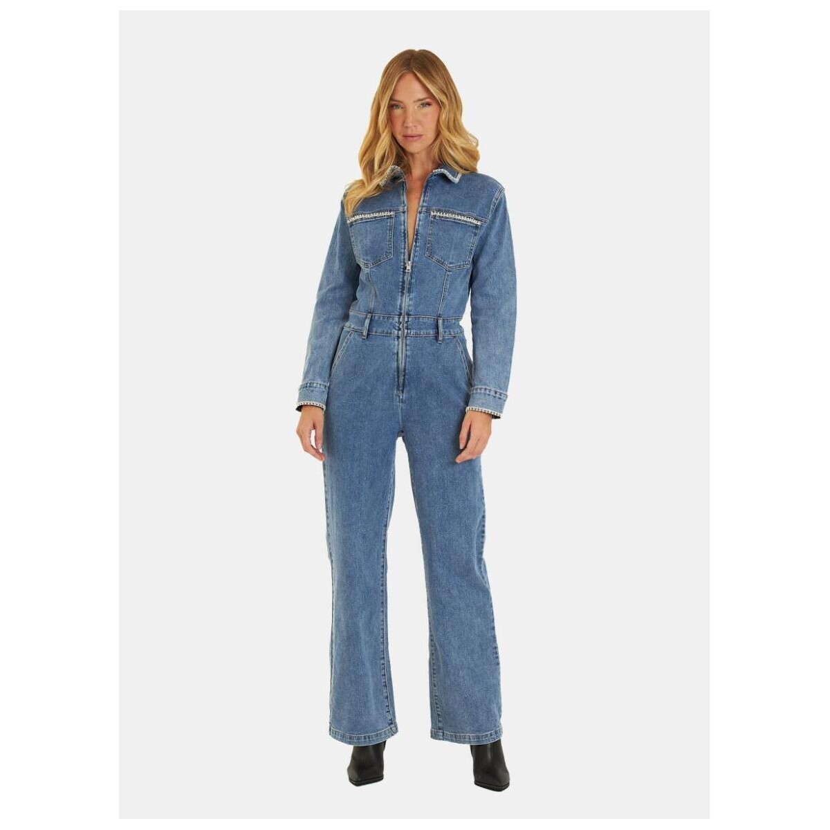 Kleidung Damen Hosen ALMA EN PENA I24CL1101 Blau