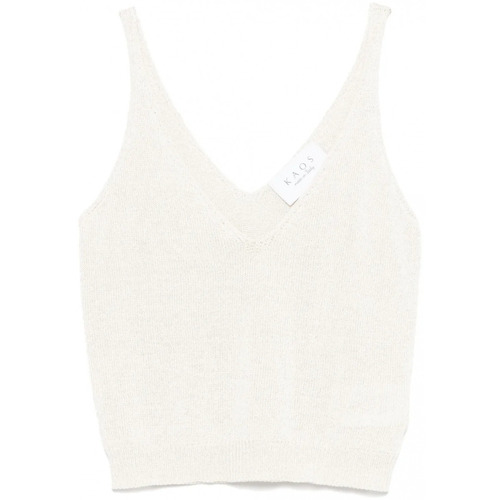 Kleidung Damen Tops Kaos Collezioni RP1FP014-1096 Weiss