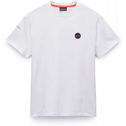 Kleidung Herren T-Shirts & Poloshirts Napapijri S-BADGE NP0A4I3N-2061 WHITE HERON 