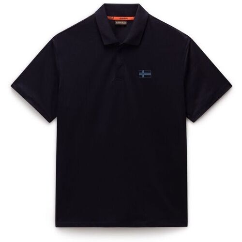 Kleidung Herren T-Shirts & Poloshirts Napapijri E-SORANO - NP0A4IDC-1761 BLU MARINE Blau