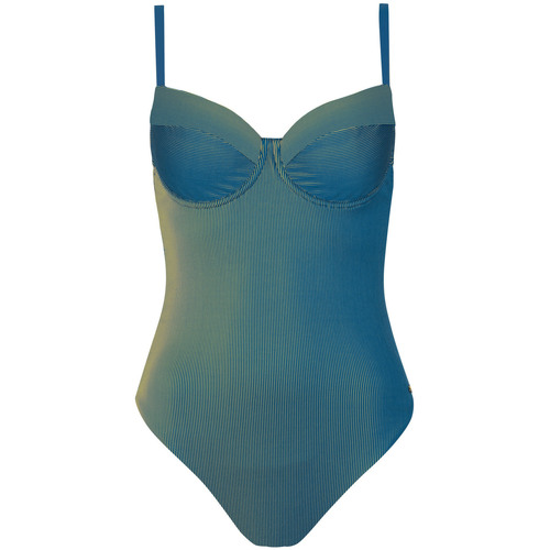 Kleidung Damen Badeanzug Lisca Einteiliger Badeanzug mit Armatur NAIROBI Blau