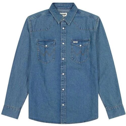 Kleidung Herren Langärmelige Hemden Wrangler 112357194-SEAFOAM 