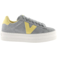Schuhe Damen Sneaker Low Victoria 1092175 Barce Wildleder Damen Sportschuh Blau