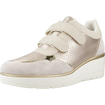 Schuhe Damen Sneaker Geox D ILDE Beige