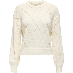 Kleidung Damen Pullover Only 15339575 Weiss