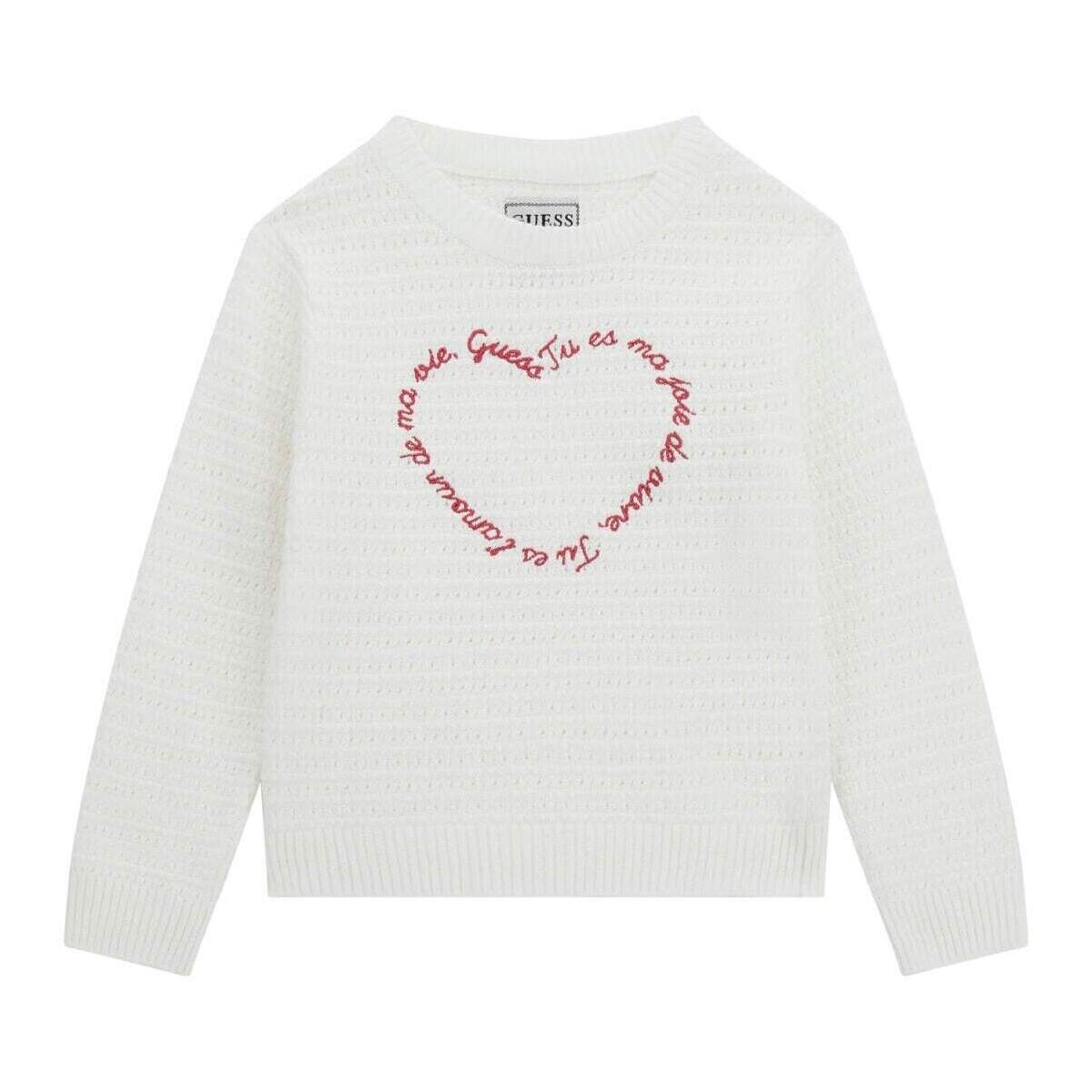 Kleidung Mädchen Pullover Guess K5GR01Z3MZ0 Weiss