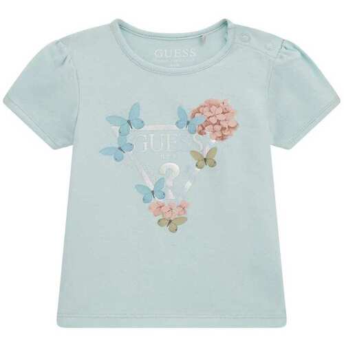 Kleidung Mädchen T-Shirts Guess A5RI03K6YW4 Marine