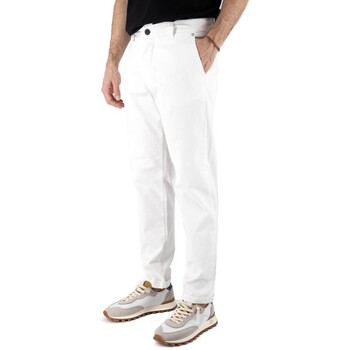 Devid Label  Hosen Weie Chino-Caprihose günstig online kaufen