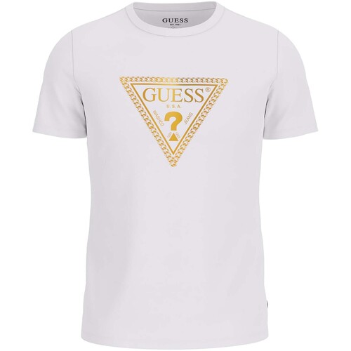 Kleidung Herren T-Shirts & Poloshirts Guess  Weiss