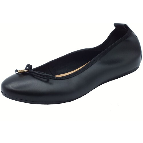 Schuhe Damen Ballerinas Valleverde 16400 Vitello Schwarz