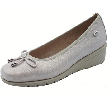 Schuhe Damen Ballerinas Valleverde VS10330A Camoscio Beige