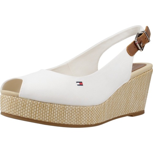 Schuhe Damen Sandalen / Sandaletten Tommy Hilfiger ICONIC ELBA SLING BACK W Weiss