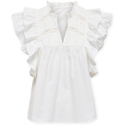 Kleidung Damen Tops / Blusen Only Noos Top Sunny Life - Cloud Dancer Weiss