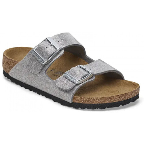 Schuhe Mädchen Sandalen / Sandaletten BIRKENSTOCK Arizona kids bf Silbern