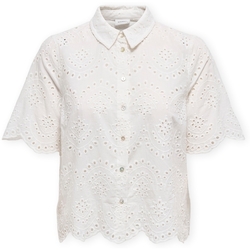 Kleidung Damen Tops / Blusen Only Valais Shirt - Cloud Dancer Weiss