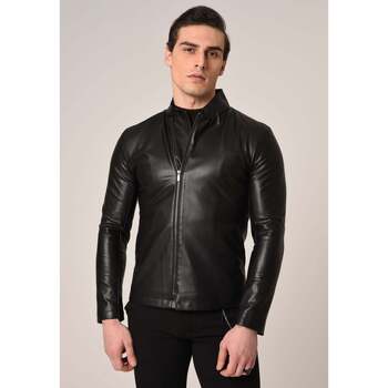 Antioch  Lederjacken Stand Collar Faux Leather Jacket günstig online kaufen