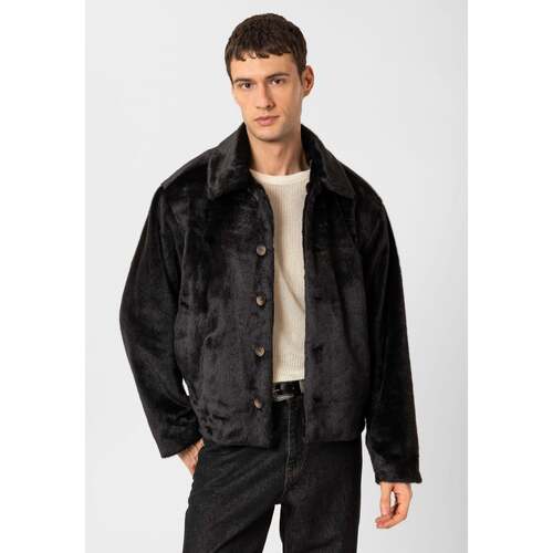 Antioch Vitor Relaxed Fit Coat Schwarz