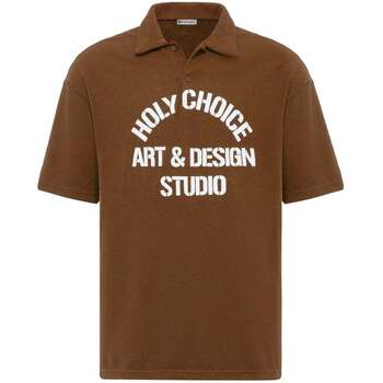 Dandalo  T-Shirts & Poloshirts Michel Oversize Lapel Collar Motto Printed S günstig online kaufen
