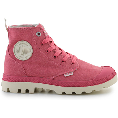 Schuhe Damen Sneaker High Palladium PAMPA DUO CHROME 74470-699-M BERRY SHAKE Rosa