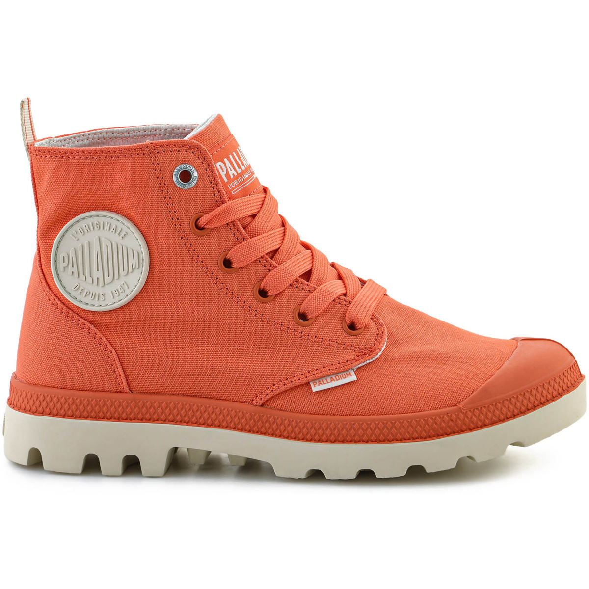 Schuhe Sneaker High Palladium PAMPA DUO CHROME 74470-813-M SUNSTONE ORANGE Orange