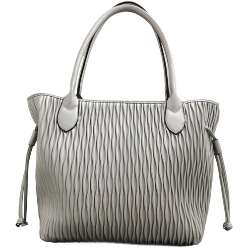 Taschen Damen Handtasche Gabor Mode Accessoires Granada Wave, Zip shopper M, s 011687 Silbern