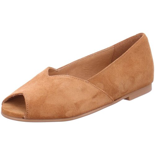 Schuhe Damen Ballerinas KMB A6666 Braun