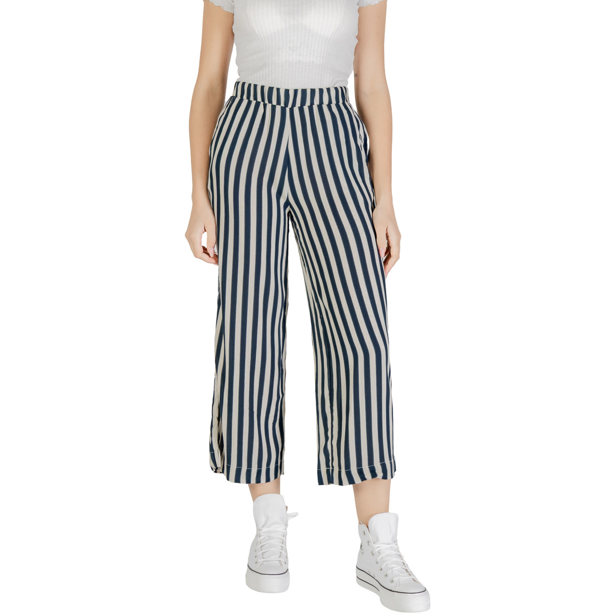 Kleidung Damen Hosen Ichi IHMARRAKECH AOP PA7 20123004 Blau