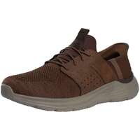 Schuhe Herren Sneaker Low Skechers Relaxed Garner Slip-In-Sneaker Braun