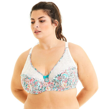 Unterwäsche Damen Schwangerschafts- und Still-BHs Pomm'poire Soutien-gorge grand maintien femme  Ukulele Blau