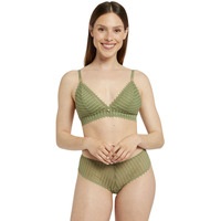 Unterwäsche Damen Schwangerschafts- und Still-BHs Pomm'poire Soutien-gorge triangle femme  Kenza Dentelle Grün