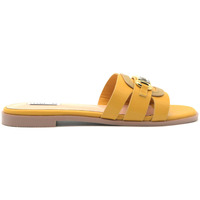 Schuhe Damen Sandalen / Sandaletten Ferre Ferré Alicia C sandalo basso con logo metal Gelb