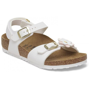 Schuhe Mädchen Sandalen / Sandaletten BIRKENSTOCK Rio as kids flowers bf Weiss