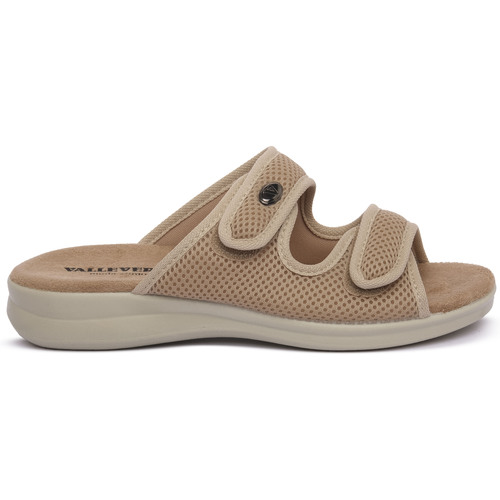 Schuhe Damen Pantoffel Valleverde BEIGE Beige