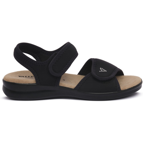 Schuhe Damen Sandalen / Sandaletten Valleverde NERO Schwarz
