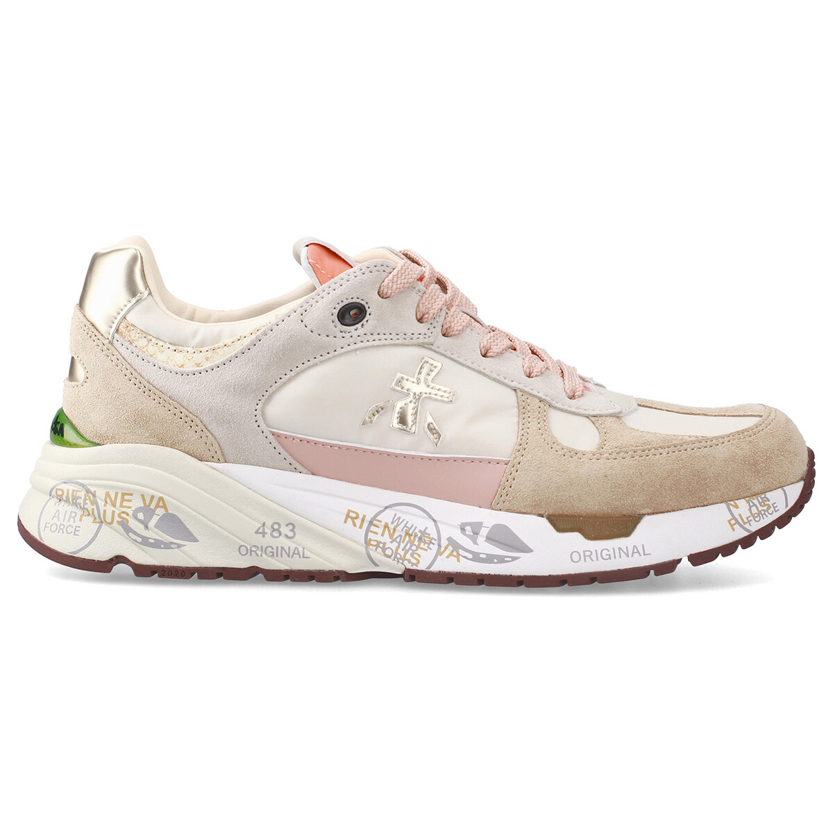 Schuhe Damen Sneaker Premiata MASED 7397 Beige