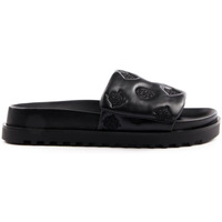 Schuhe Damen Pantoletten Guess Fabio Logo 4G Pivoine Schwarz