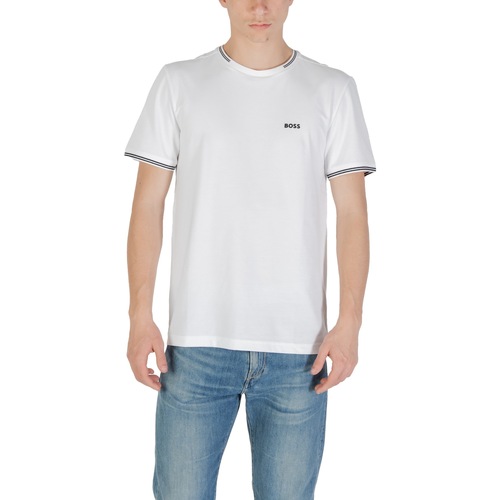 Kleidung Herren Langärmelige Polohemden BOSS Taul 10255848 01 50521245 Weiss